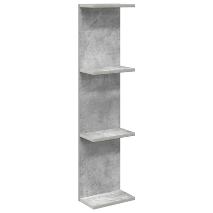Vägg hylla Betonggrå 22 x 15 x 100 cm Konstruerat trä