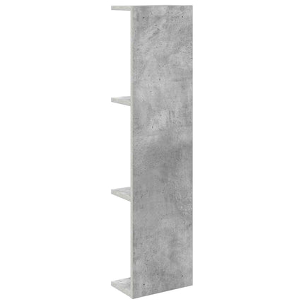 Vägg hylla Betonggrå 22 x 15 x 100 cm Konstruerat trä