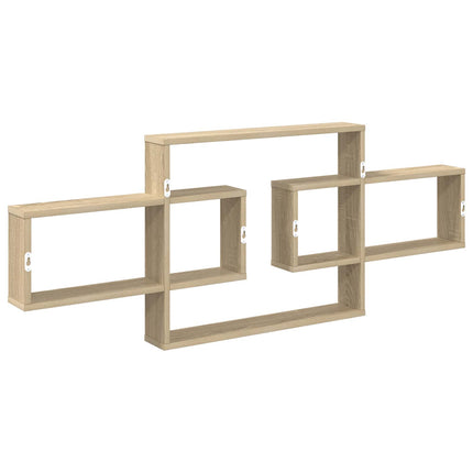 Vägg hylla Sonoma-ek 130 x 10 x 50 cm Konstruerat trä