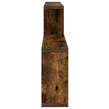 Vägg hylla Rökt ek 130 x 10 x 50 cm Konstruerat trä