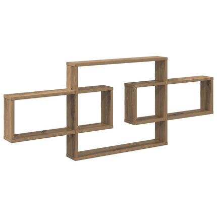 Vägg hylla Artisan-ek 130 x 10 x 50 cm Konstruerat trä