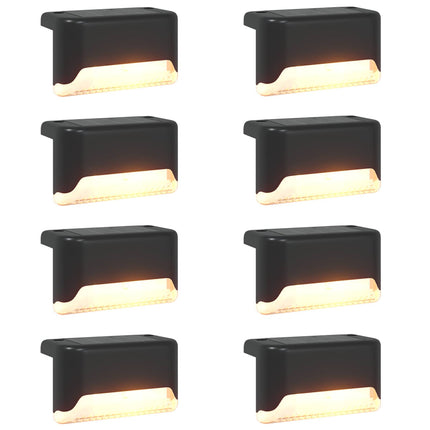 Utomhus solcellslampor med markspik 8 pcs Varmvit 4,5 cm