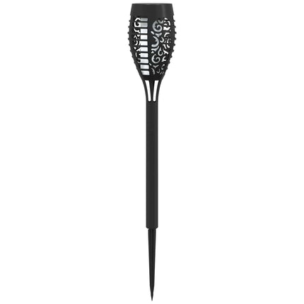 Utomhus solcellslampor med markspik 12 pcs Varmvit 47,5 cm ABS