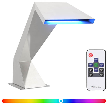 Poolfall med RGB LEDs Rostfritt stål 63,5 x 29 x 51 cm Silver