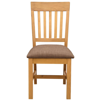 Matstol 2 pcs Massivt Ekträ Grå 45 x 59 x 92 cm