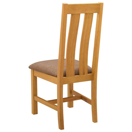 Matstol 2 pcs Massivt Ekträ Grå 45 x 54 x 100 cm