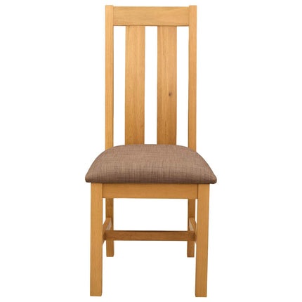 Matstol 2 pcs Massivt Ekträ Grå 45 x 54 x 100 cm