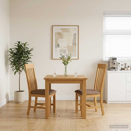 Matstol 2 pcs Massivt Ekträ Grå 45 x 59,5 x 100 cm