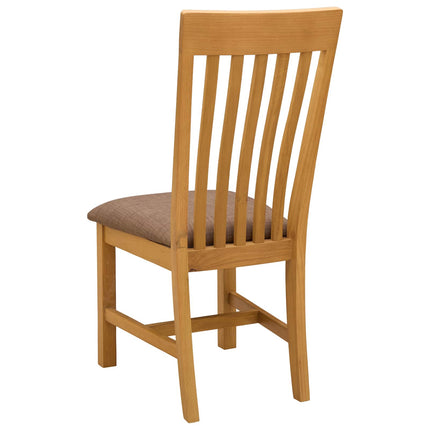 Matstol 2 pcs Massivt Ekträ Grå 45 x 59,5 x 100 cm