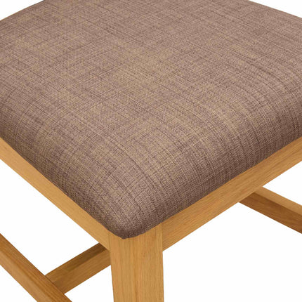 Matstol 2 pcs Massivt Ekträ Grå 45 x 51 x 105 cm