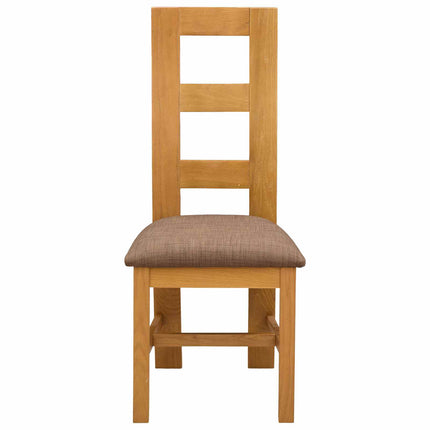 Matstol 2 pcs Massivt Ekträ Grå 45 x 51 x 105 cm