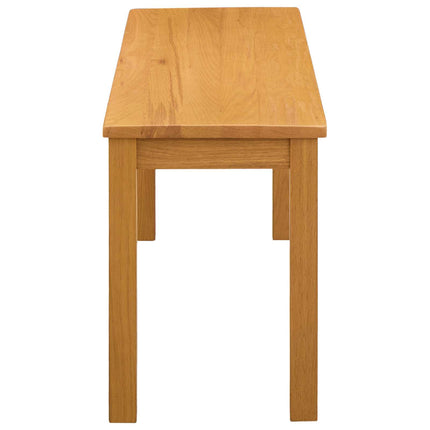 Matbänk 95 x 32 x 45 cm Massivt Ekträ Naturlig