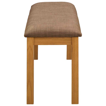 Matbänk 95 x 32 x 45 cm Massivt Ekträ Grå