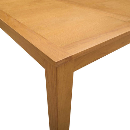 Matbord 90 x 90 x 75 cm Massivt Ekträ Naturlig Fyrkantig