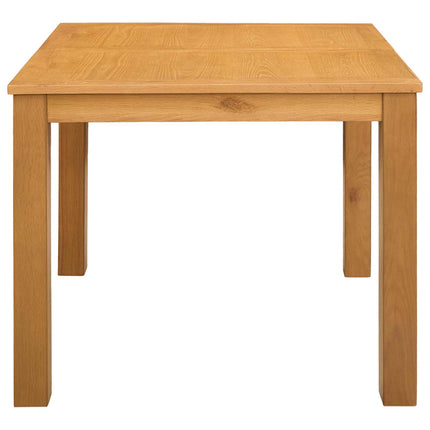 Matbord 90 x 90 x 75 cm Massivt Ekträ Naturlig Fyrkantig