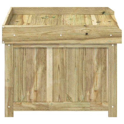 Utomhus Kudde Låda Impregnerat furu 58,5 x 60 x 47 cm