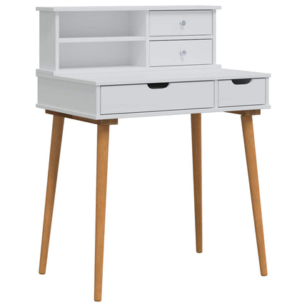 Skrivbordsset FAUSKE 2 st Vit 76 x 50 x 103,5 cm