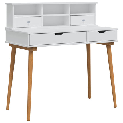 Skrivbordsset FAUSKE 2 pcs Vit 100 x 50 x 103,5 cm
