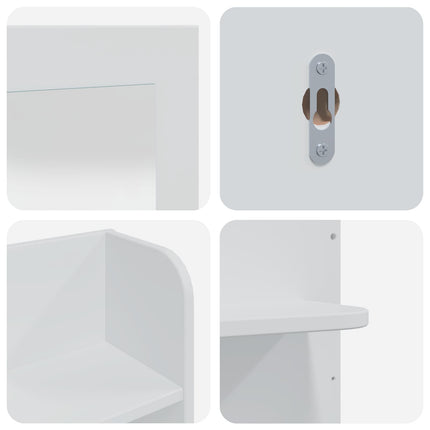 Skrivbordsset FAUSKE 3 pcs Vit 76 x 50 x 143 cm