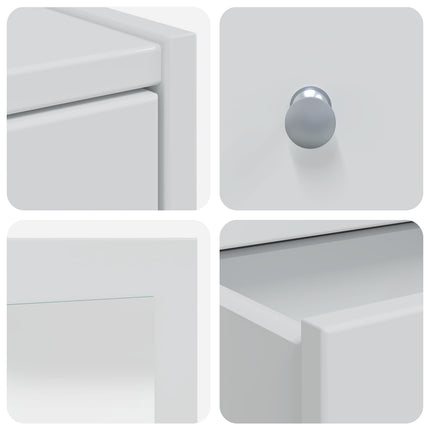 Skrivbordsset FAUSKE 4 pcs Vit 100 x 50 x 143 cm
