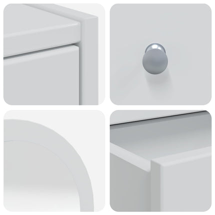 Skrivbordsset FAUSKE 4 pcs Vit 100 x 50 x 143 cm