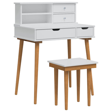 Skrivbordsset FAUSKE 3 pcs Vit 76 x 50 x 103,5 cm