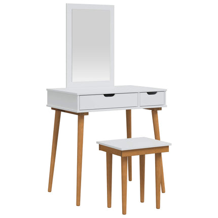 Skrivbordsset FAUSKE 3 pcs Vit 76 x 50 x 143 cm