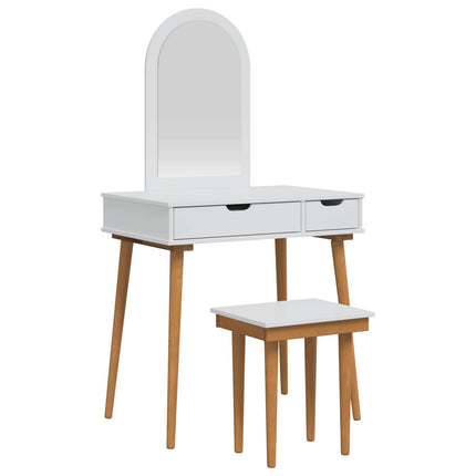Skrivbordsset FAUSKE 3 pcs Vit 76 x 50 x 143 cm