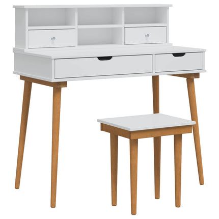 Skrivbordsset FAUSKE 3 pcs Vit 100 x 50 x 103,5 cm
