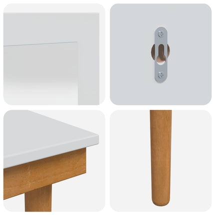 Skrivbordsset FAUSKE 3 pcs Vit 100 x 50 x 143 cm
