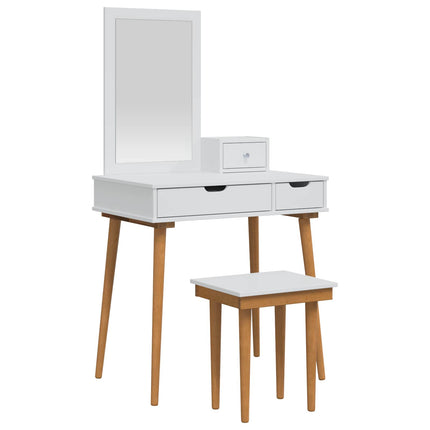 Skrivbordsset FAUSKE 4 pcs Vit 76 x 50 x 143 cm