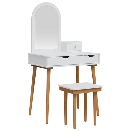Skrivbordsset FAUSKE 4 pcs Vit 76 x 50 x 143 cm