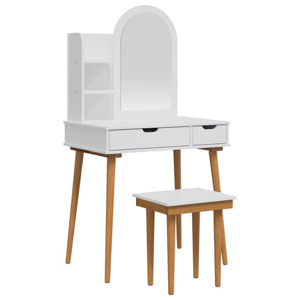 Skrivbordsset FAUSKE 4 pcs Vit 76 x 50 x 143 cm