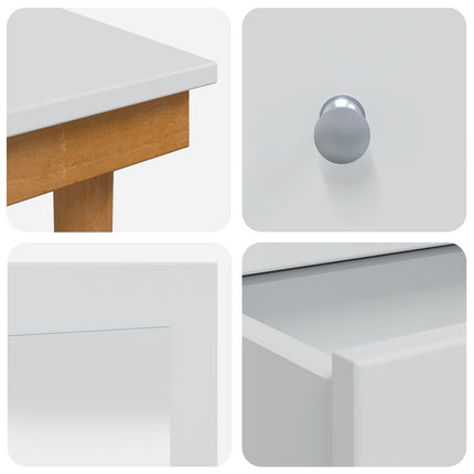 Skrivbordsset FAUSKE 5 pcs Vit 100 x 50 x 143 cm