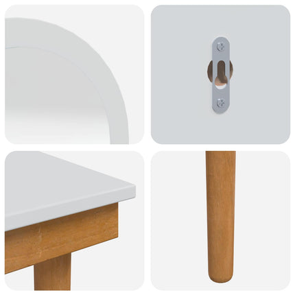 Skrivbordsset FAUSKE 5 pcs Vit 100 x 50 x 143 cm