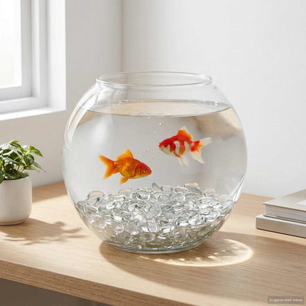Glasnugget 17-19 mm Transparent Glas