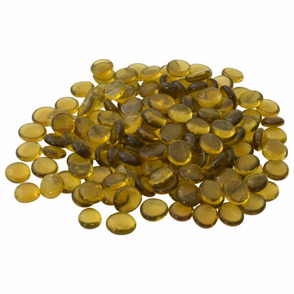 Glasnugget 17-19 mm Gul Glas