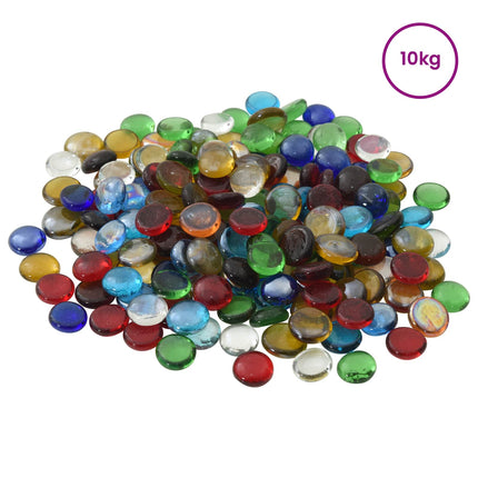 Glasnugget 17-19 mm Flerfärgsdesign Glas