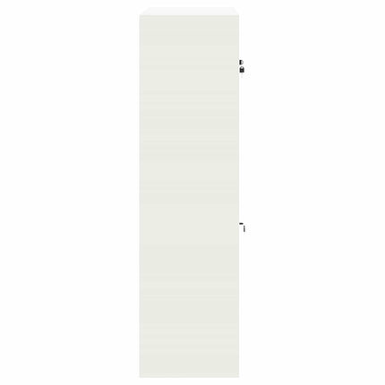 Förvaringsskåp 2 st Vit 90 x 40 x 145 cm Stål Låsbar