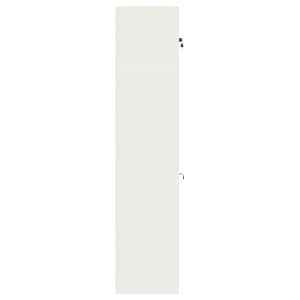 Förvaringsskåp 2 st Vit 90 x 40 x 180 cm Stål Låsbar