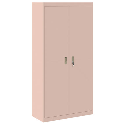 Förvaringsskåp 2 st Rosa 90 x 40 x 220 cm Stål Låsbar