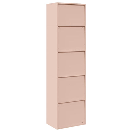 Förvaringsskåp 2 st Rosa 60 x 40 x 220 cm Stål Låsbar