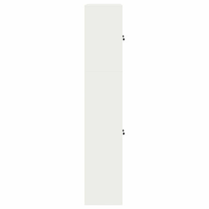Förvaringsskåp 2 st Vit 90 x 40 x 210 cm Stål Låsbar
