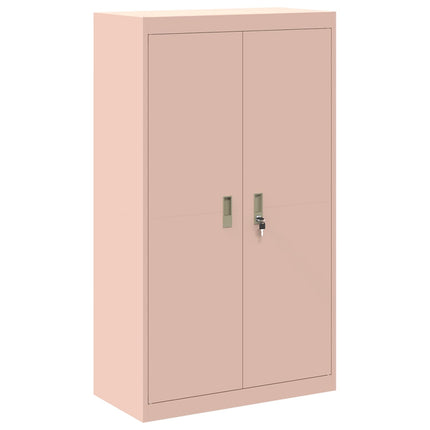 Förvaringsskåp 2 st Rosa 80 x 40 x 210 cm Stål Låsbar