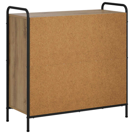 Bokskåp 80 x 33 x 80 cm Konstruerat trä Artisan-ek