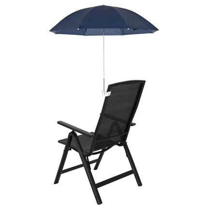 Paraply med klämma 2 pcs Mörkblå Ø 105 x 86 cm 170T polyester