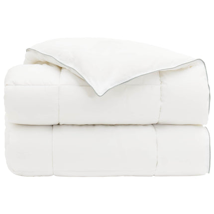 Duntäcke TRIER 200x220 cm 4 årstider 350 GSM Vit Hypoallergen