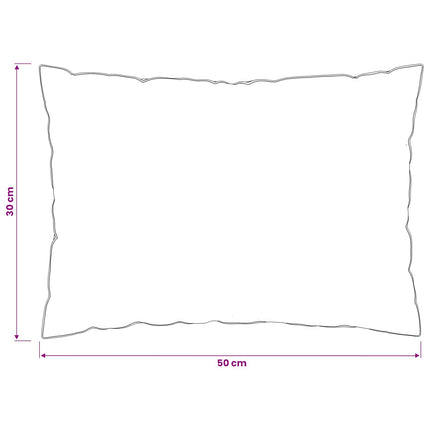 Kudde 2 st 30 x 50 cm Australiensk Ull Vit