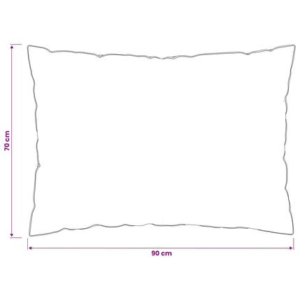 Kudde 2 st 70 x 90 cm Australiensk Ull Vit