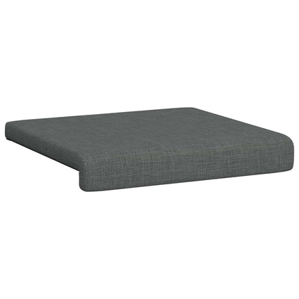 Bänk kudde 2 st Tyg Mörkgrå Djup 35 cm